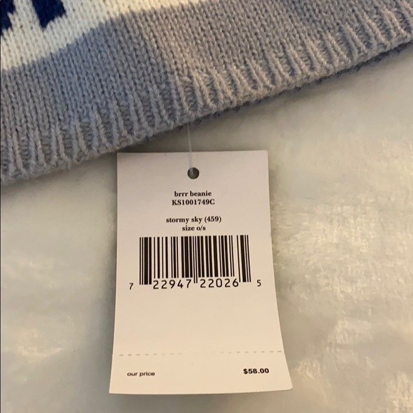 Kate Spade Hat knit with PomPom “BRRR” - Picture 4 of 4